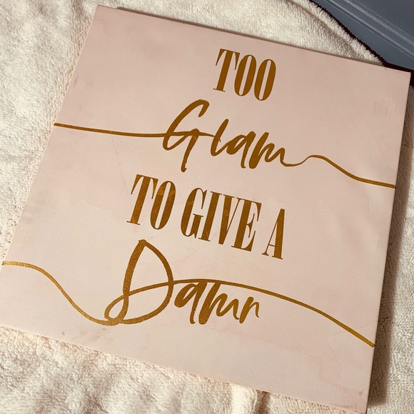 “Too Glam to Give a Damn” Canvas - Picture 1 of 4